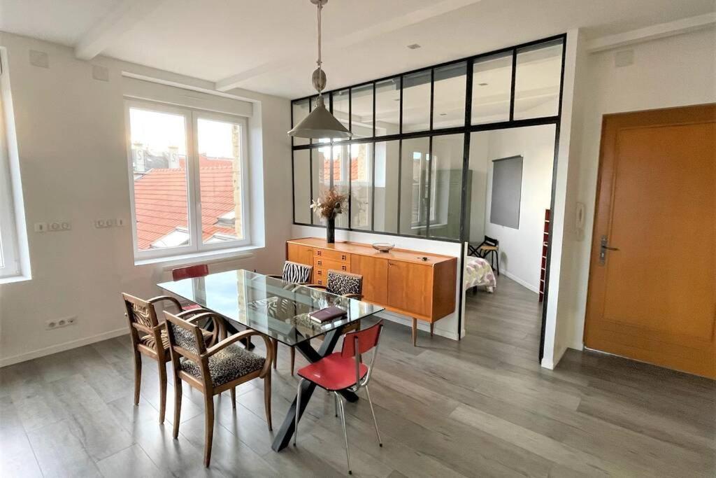 Superbe Loft 100M2 Proche Cathedrale Avec Parking Apartment Reims Exterior photo